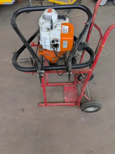 Grondboormachine 2 mans 2 takt, Stihl, BT 360, 2017 – kavel bij Onlineveilingmeester, Hoek van Holland