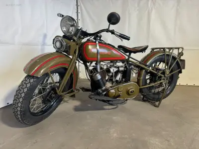 Oldtimer Harley Davidson DL – kavel bij Auctim, Bergeijk