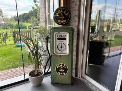 Vintage Benzinepomp – kavel bij Auctim, Ysselsteyn