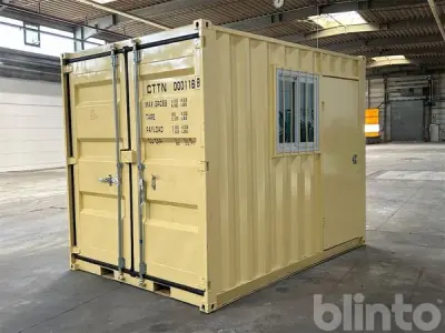 Lager-/Bürocontainer mit Fenster und Tür – kavel bij Blinto, Hamminkeln
