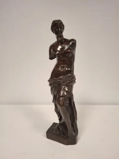 Klassiek Bronzen Beeldje - Venus de Milo / Aphrodite – kavel bij De Kringwinkel, Ronse