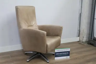 Draaifauteuil in beige'' – kavel bij GSD Auctions, Zoeterwoude