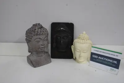 Collectie Boeddha hoofden'' – kavel bij GSD Auctions, Zoeterwoude