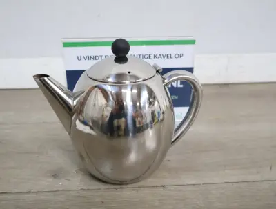 RVS theepot met deksel'' – kavel bij GSD Auctions, Zoeterwoude