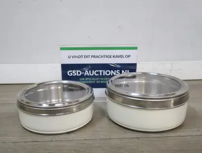 Set metalen bewaardozen met deksel'' – kavel bij GSD Auctions, Zoeterwoude