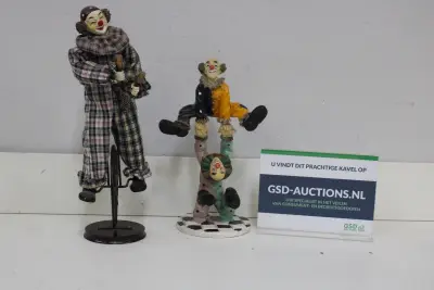 Clown beeldjes'' – kavel bij GSD Auctions, Zoeterwoude