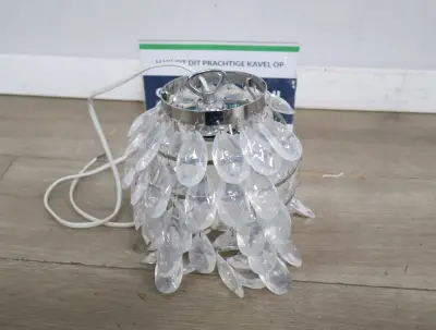 Hanglamp met glazen druppels'' – kavel bij GSD Auctions, Zoeterwoude