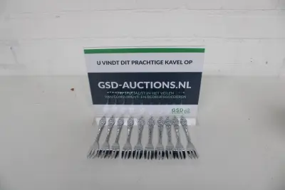 Set van 10 kleine vorkjes met decoratieve handgrepen – kavel bij GSD Auctions, Zoeterwoude