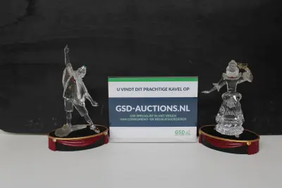 Set 2 kristallen Swarovski beeldjes – kavel bij GSD Auctions, Zoeterwoude