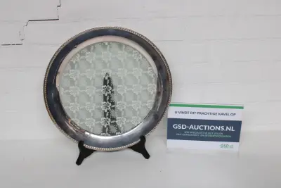 Vintage Verzilverde Serveerschaal – kavel bij GSD Auctions, Zoeterwoude