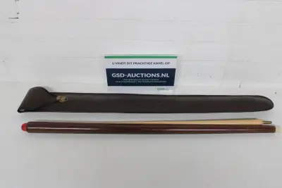 Biljartkeu met leren opbergtas – kavel bij GSD Auctions, Zoeterwoude