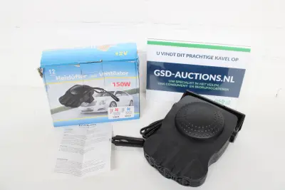 draagbare 12V 150W 2-in-1 auto-ontdooier en ventilatorkachel – kavel bij GSD Auctions, Zoeterwoude