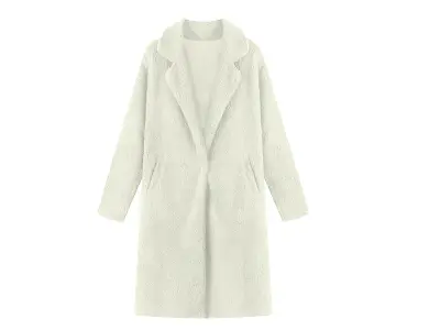 Teddy jas voor dames - wit maat M – kavel bij GSD Auctions, Zoeterwoude
