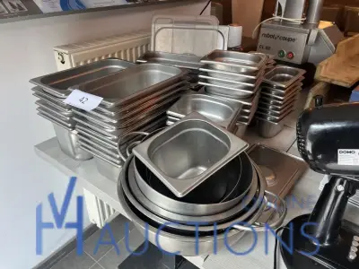 Partij rvs gastronormbakken – kavel bij VH Auctions