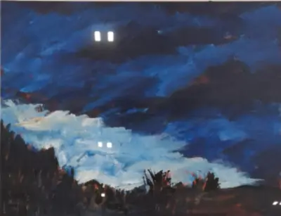 Acryl op doek, Maya Wildevuur, Gletcher, 1993 – kavel bij Onlineveilingmeester, Groningen