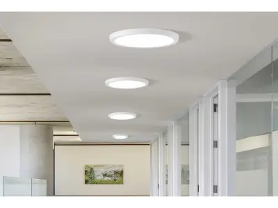 30x 30 x LED Paneel – Rond Opbouw – 30W – 6500K Koud Wit – IP20 – kavel bij XL Auctions