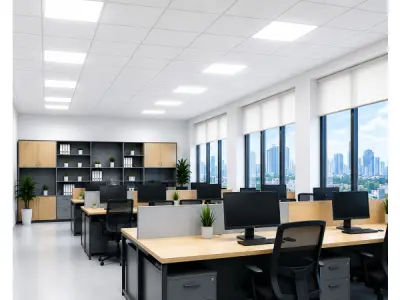 16x 16 x LED Paneel 45W – 6400K – 595x595mm – IP20 – GALAKSI – kavel bij XL Auctions