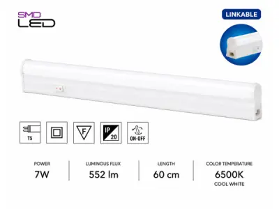10x 10 x LED Balk Onder-Meubel 7W – 6400K – Wit – 60cm – SIGMA-7 – kavel bij XL Auctions