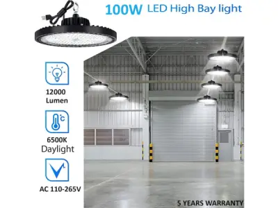 5x 5 x LED UFO Highbay PRO 100W – WEB-100 – kavel bij XL Auctions