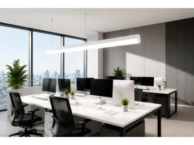 2x 2 x Lineaire LED Hanglamp 40W – 3CCT – Wit – AVENUE – kavel bij XL Auctions