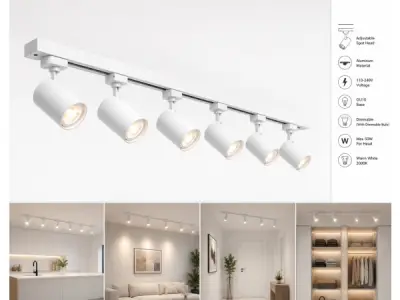 10x 10 x 1-Fase Railverlichting Set – Wit – kavel bij XL Auctions