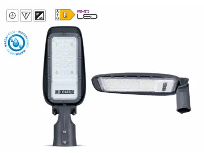 10x 10 x LED Straatlantaarn 30W – 6400K – Grijs – FLORIDA-30 – kavel bij XL Auctions