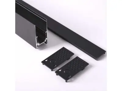 10x 10 x Opbouw Magnetische Rail – 20mm – 48V – 2 Meter – Zwart – kavel bij XL Auctions