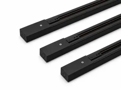 10x 10 x Verlichtingsrail – 2 Meter – Zwart – LIGHTING TRACK – kavel bij XL Auctions