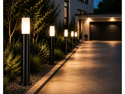 8x 8 x LED Tuinlamp – E27 – 80cm – Buitenverlichting – KAVAK-5 – kavel bij XL Auctions