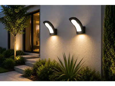 4x 4 x LED Buitenwandlamp – 15W – 4200K – Zwart – IP65 – SUPERB – kavel bij XL Auctions