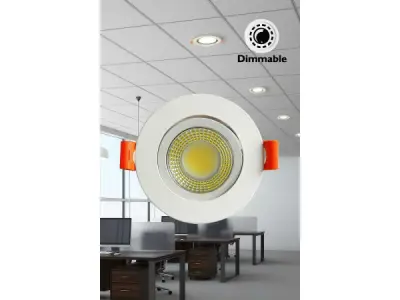 50x 50 x LED Downlight – 7W – Dimbaar – 6500K – Wit – kavel bij XL Auctions