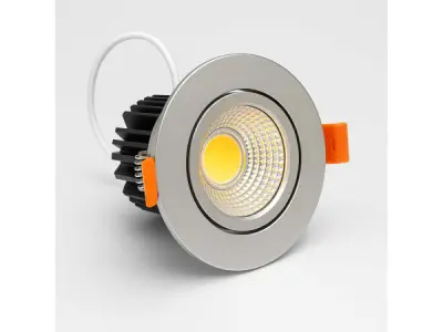 25x 25 x LED Downlight – 7W – Kantelbaar – 3000K – Zilver – kavel bij XL Auctions