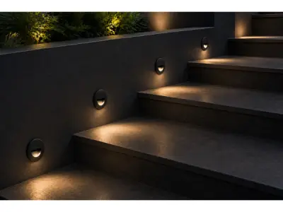 10x 10 x LED Trapverlichting 3W – 3000K – Rond – Zwart – ICON-R – kavel bij XL Auctions