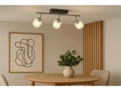 6x 6 x LED Plafondlamp – 3 Spots – 3 x 5W – 4000K – HL7163L – kavel bij XL Auctions