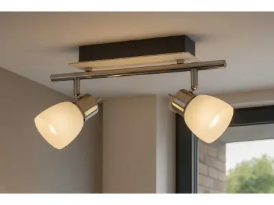 8x 8 x LED Plafondlamp – 2 Spots – 2 x 4W – 4000K – HL7192L – kavel bij XL Auctions