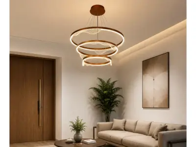 LED Kroonluchter – 3 Kleuren – Dimbaar – P7081/3 – kavel bij XL Auctions