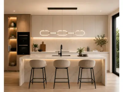 Design LED Hanglamp 36W – 4000K – Rosé Goud – EMPIRE-36 – kavel bij XL Auctions