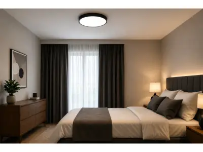 4 x LED Plafondlamp 32W – 3CCT – Zwart – HAZEL-32 3CCT – kavel bij XL Auctions