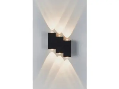 8x 8 x Tweezijdige LED Wandlamp – 6W – 3500K – IP54 – SW-45-3 – kavel bij XL Auctions