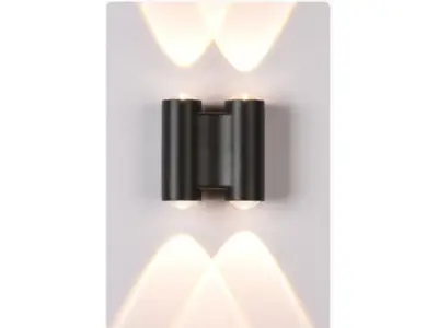 8x 8 x Tweezijdige LED Wandlamp – 4W – 3500K – IP54 – SW-47-2 – kavel bij XL Auctions