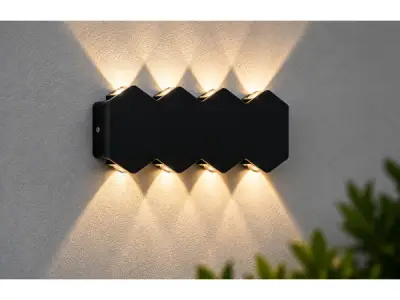 4x 4 x Tweezijdige LED Wandlamp – 8W – 3500K – IP54 – SW-51-4 – kavel bij XL Auctions