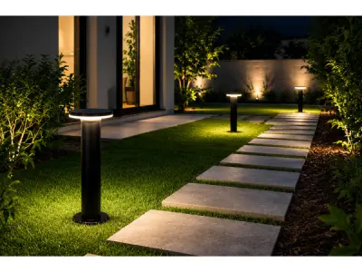 4x 4 x LED Sokkellamp voor Buiten – 12W – 4200K – DEXTER-2 – kavel bij XL Auctions