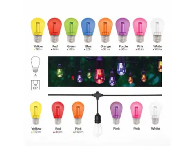 80x 80 x Schokbestendige LED Filament Lampen ST45 – E27 – kavel bij XL Auctions