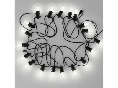40x 40 x Koppelbare Prikkabel 10 Meter – E27 – IP44 – Met Stekke – kavel bij XL Auctions