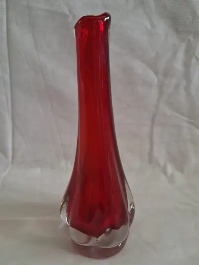 SEA Glasbruk vaas – kavel bij De Kringwinkel, Ieper