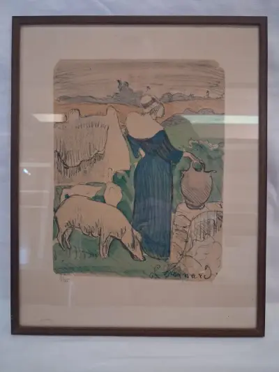 5 Litho’s Emile Bernard – kavel bij De Kringwinkel, Ieper
