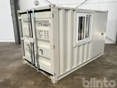 Büro-/Lagercontainer mit Fenster und Seitentür (unbenutzt) – kavel bij Blinto, Hamminkeln