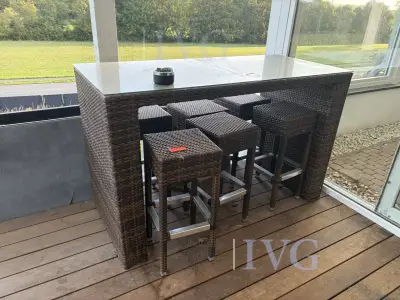 Posten Gartenmöbel (Rattanoptik) – kavel bij IVG, Bad Salzuflen