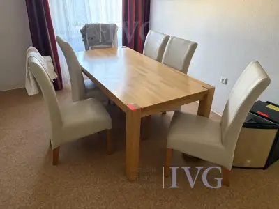 Eettafel (houtlook) – kavel bij IVG, Bad Salzuflen