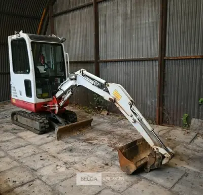 TAKEUCHI minigraver – kavel bij Belga Veilingen
